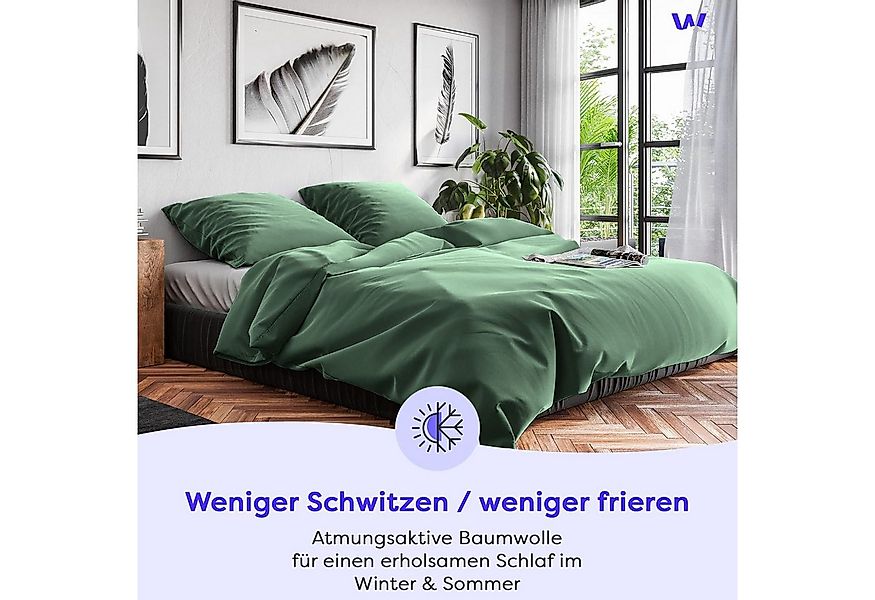 Wolkenfeld Bettwäsche Renforcé Bettwäsche Baumwolle - Natürlich weiches Sch günstig online kaufen