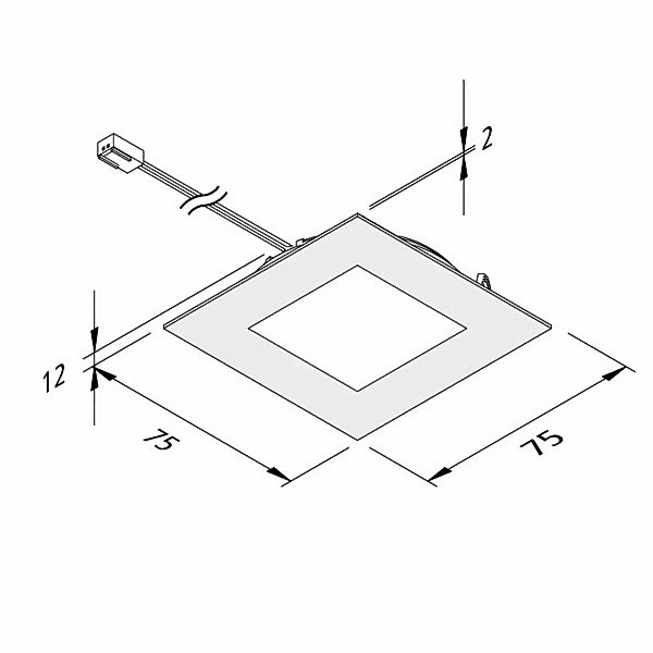 LED-Möbeleinbauleuchte FAQ 68 edelstahl 4W 3.000K günstig online kaufen