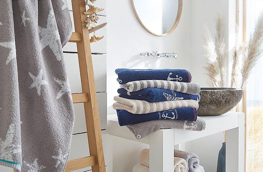 Dyckhoff Duschtuch Maritim, Sea Stripe, Frottier (1-St) günstig online kaufen