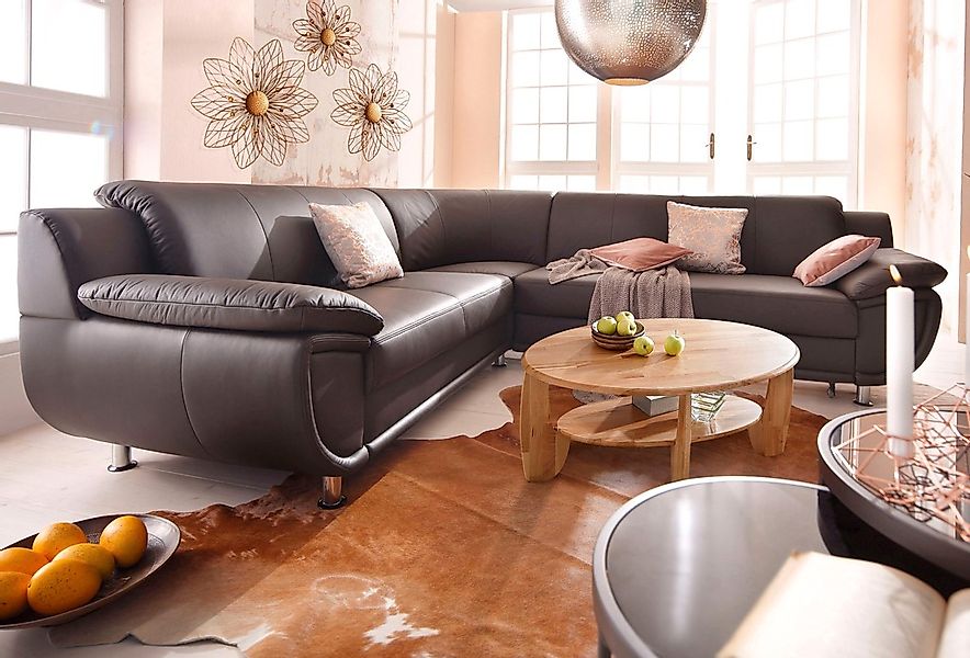 TRENDMANUFAKTUR Ecksofa "Rondo wahlweise mit Schlaffunktion, bequeme Armleh günstig online kaufen