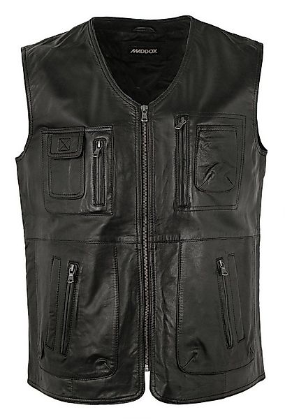 Maddox Lederweste Gero MADDOX - Herren Lederweste Lammnappa schwarz günstig online kaufen
