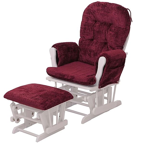 MCW Relaxsessel C76 Bordeaux Gestell Weiß günstig online kaufen