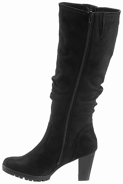 Aniston SHOES Stiefel mit Raffungen am slouchy Schaft - NEUE KOLLEKTION günstig online kaufen