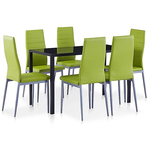 vidaXL Essgruppe 7-tlg. Essgruppe Grün, (6-tlg) günstig online kaufen