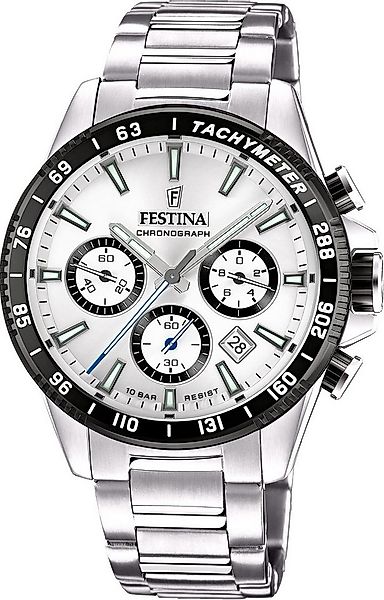 Festina Chronograph F20560-1 Silbern Edelstahlband 45 mm günstig online kaufen