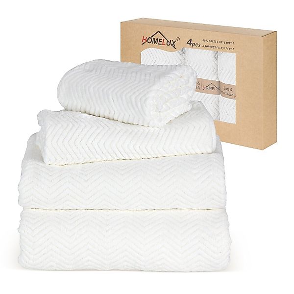 HOMELUX Handtuch Set 2 / 3 / 4 teilig Badetuch Set + Towel saugstarkes Frot günstig online kaufen