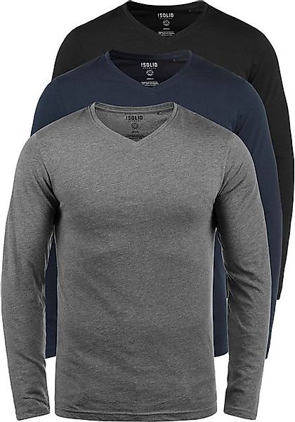 !Solid Langarmshirt SDBasil Langarmshirts im 3er-Pack günstig online kaufen