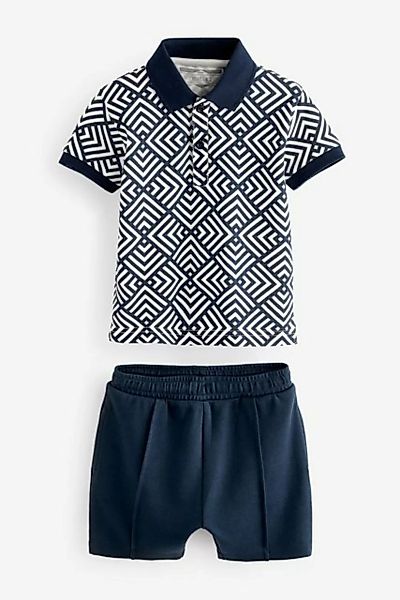 Next Shirt & Shorts Kurzärmeliges Polohemd und Shorts im Set (2-tlg) günstig online kaufen
