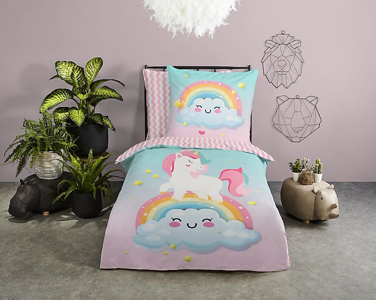 good morning Kinderbettwäsche "Sweety" 2 Stk. tlg. Baumwolle, 135x200, Wend günstig online kaufen