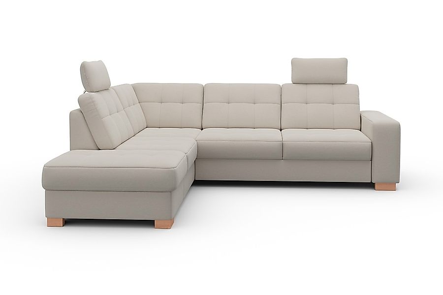 sit&more Ecksofa »Quincy L-Form«, wahlweise mit Bettfunktion und Bettkasten günstig online kaufen