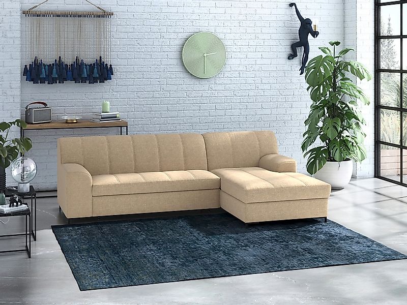 INOSIGN Ecksofa "Balme L-Form" Inkl. Zierkissen, wahlweise mit Bettfunktion günstig online kaufen