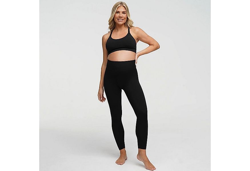 Creamy Fabrics Umstandsleggings Seamless Umstandsleggings-Schwarz-M (1-tlg) günstig online kaufen