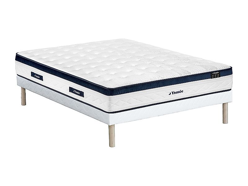 Set 140 x 190 cm - Boxspringuntergestell - Taschenfederkernmatratze 5 Zonen günstig online kaufen