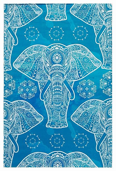 Böing Carpet Kinderteppich »Lovely Kids 411«, rechteckig, Motiv Elefant Man günstig online kaufen