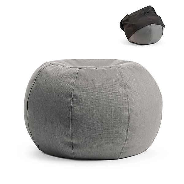 mokebo Outdoor Pouf mit Schutzhülle Der Kugelige 60x45cm für Balkon & Garte günstig online kaufen