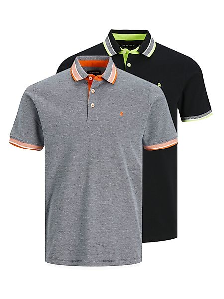 Jack & Jones Poloshirt JJEPAULOS im Doppelpack mit Logostickerei und Komfor günstig online kaufen