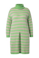 MIAMODA Strickpullover Long-Pullover A-Linie Ringel Saumschlitz günstig online kaufen