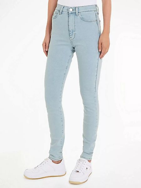 Tommy Jeans Bequeme Jeans Sylvia Skinny Slim Jeans Hohe Leibhöhe mit Lederm günstig online kaufen