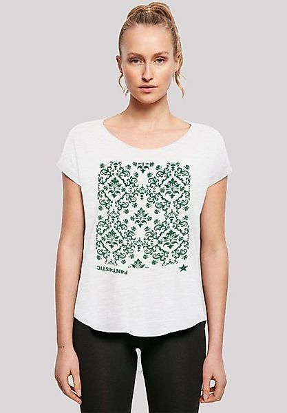 F4NT4STIC T-Shirt Blumen Muster Grün Print günstig online kaufen