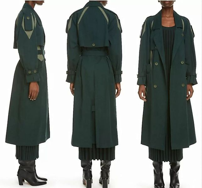 KENZO Langmantel KENZO Bi-Colour Belted Long Trench Coat Trenchcoat Pine Ma günstig online kaufen