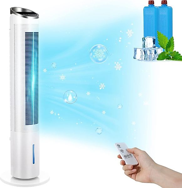 TLGREEN Turmventilator mit Fernbedienung und Wasserkühlung,4-in-1-Reinigung günstig online kaufen