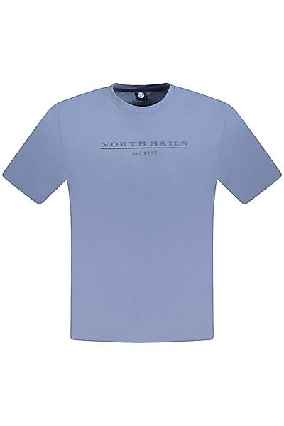 North Sails T-Shirt Kurzarm-Herren T-Shirt Blau mit Druck und günstig online kaufen