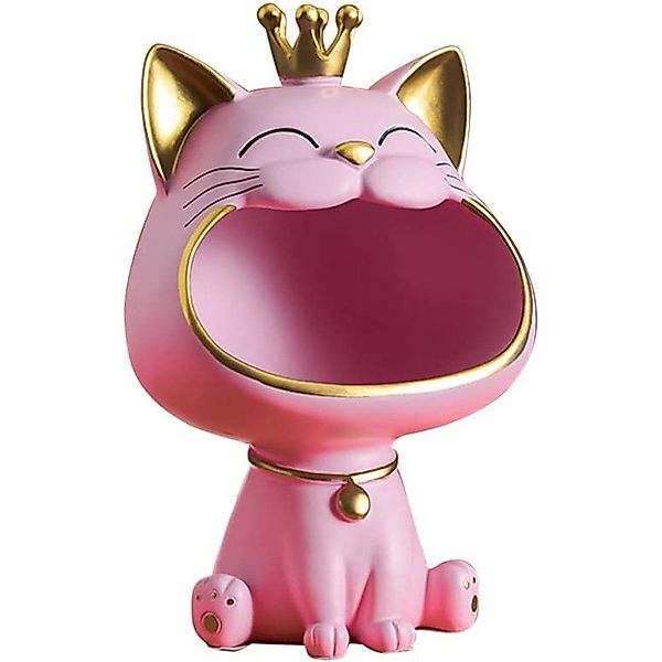 zggzerg Dekoschale Lachende Katze Figuren Statue, günstig online kaufen