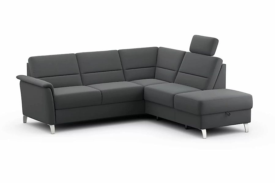 sit&more Ecksofa »Palmera L-Form«, Federkern, wahlweise mit Bettfunktion un günstig online kaufen