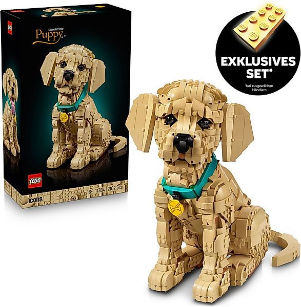 LEGO® Golden Retriever Welpe (11384), LEGO Icons Konstruktionsspielsteine, günstig online kaufen