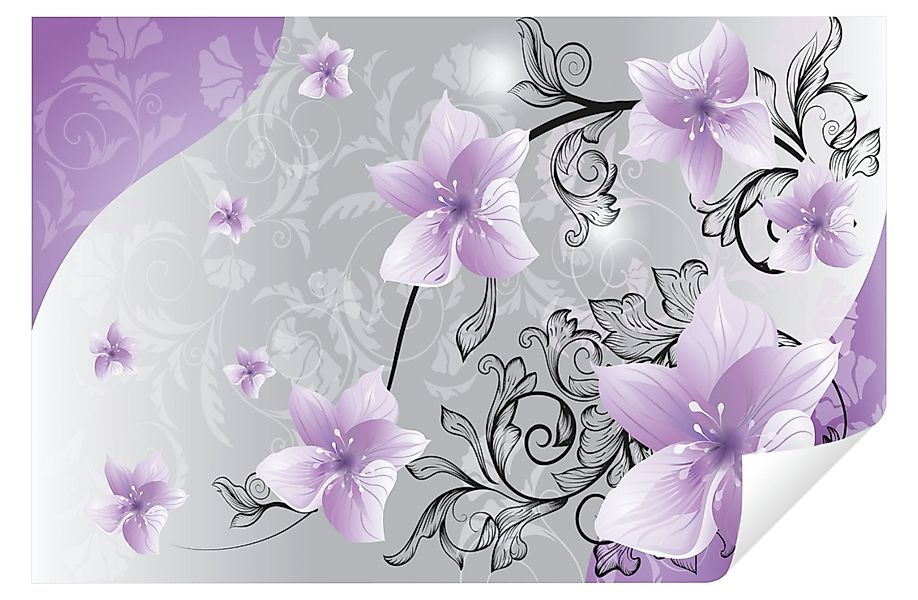 Wallarena Fototapete Blumen Abstrakt Ornament Moderne günstig online kaufen