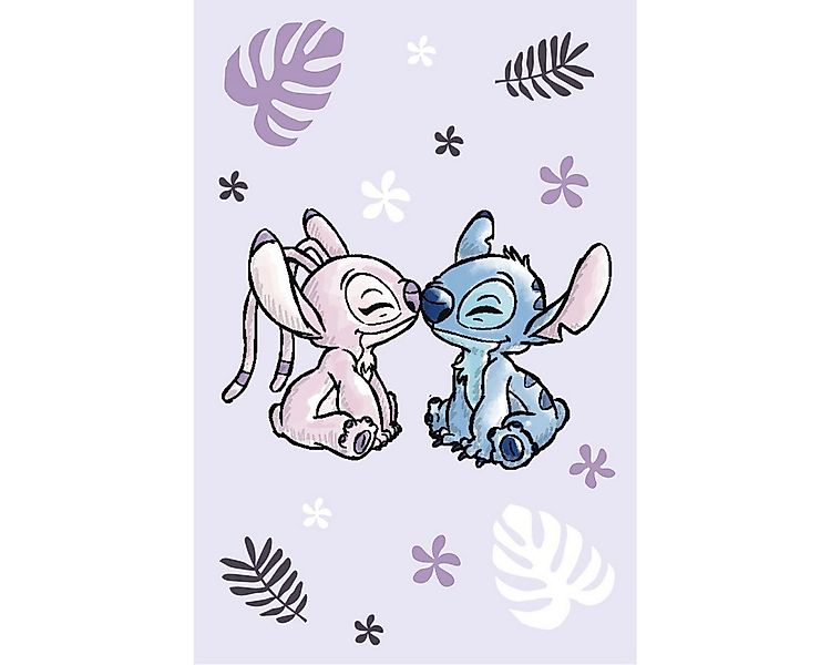 Wohndecke Lilo & Stitch Fleecedecke 100x150cm Purple Kuscheldecke, Lilo & S günstig online kaufen