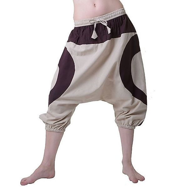 KUNST UND MAGIE Yogahose Kurze Haremshose dreiviertel Unisex Pumphose Hippi günstig online kaufen