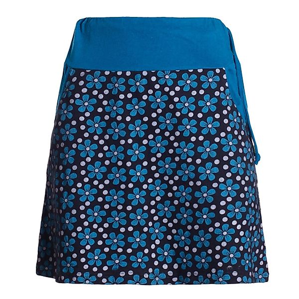 Vishes Minirock Damen Mini-Rock Baumwolle Blumen-Muster günstig online kaufen