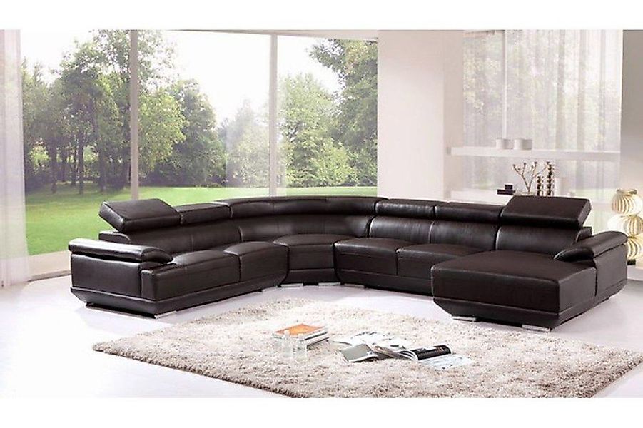 JVmoebel Ecksofa Sofa Couch Polster Leder Garnitur Wohnlandschaft Ecke Wohn günstig online kaufen