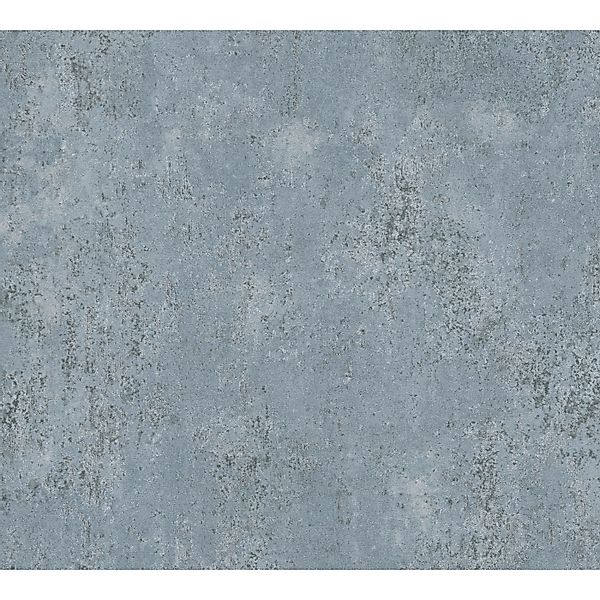 A.S. Creation Vliestapete Struktur Oberfläche 10,05 x 0,53 m Blau-Metallic günstig online kaufen