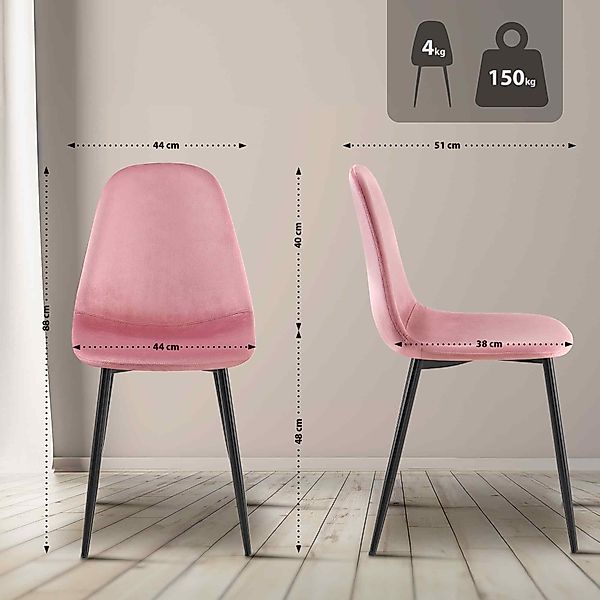 CLP Esszimmerstuhl Napier (4er Set, 4 günstig online kaufen