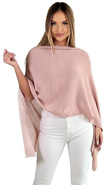 Mississhop Strickponcho Damen Poncho Cape Überwurf Strickponcho feiner Stri günstig online kaufen