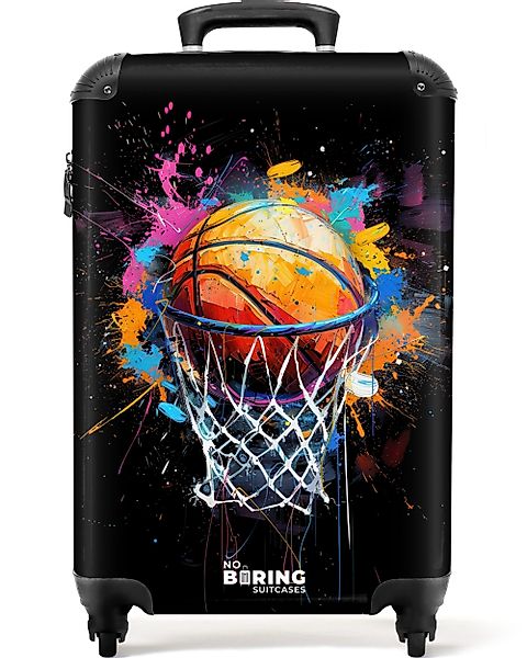 NoBoringSuitcases.com© Hartschalen-Trolley Basketball mit Graffiti 55x35x20 günstig online kaufen