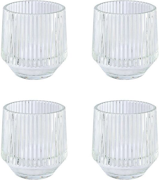 my home Teelichthalter Corra, mit hübscher Reliefstruktur (4 St), Weihnacht günstig online kaufen