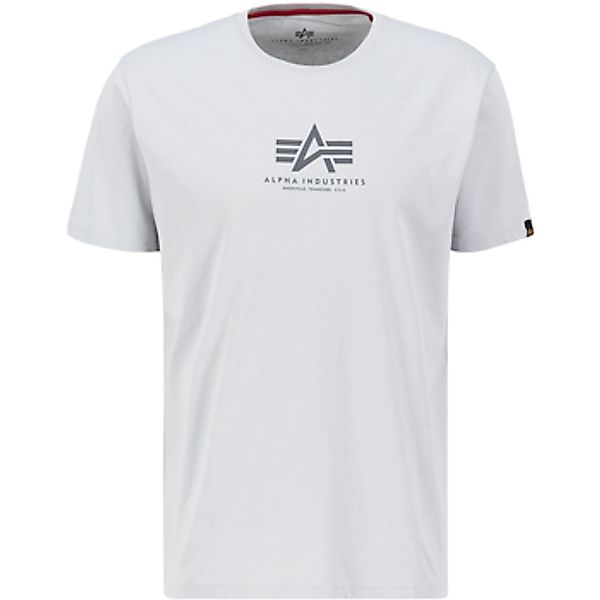Alpha Industries  T-Shirts & Poloshirts Basic T-Shirt ML - pastel grey günstig online kaufen