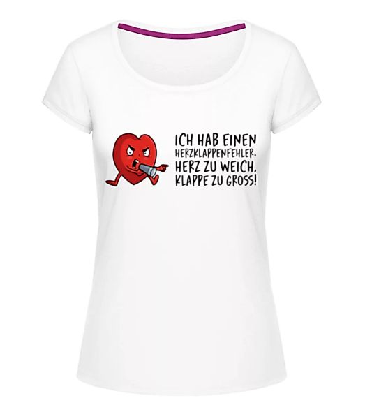 Herzklappenfehler · Frauen T-Shirt U-Ausschnitt günstig online kaufen