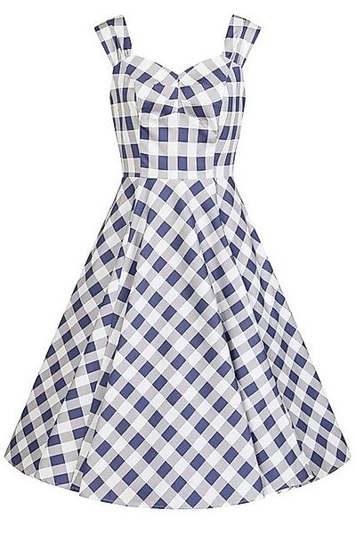 Hearts & Roses London A-Linien-Kleid Sadie Check Retro Vintage Fit-N-Flare günstig online kaufen