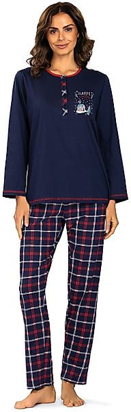 comtessa Pyjama Damen Schlafanzug "Happy Winter" günstig online kaufen