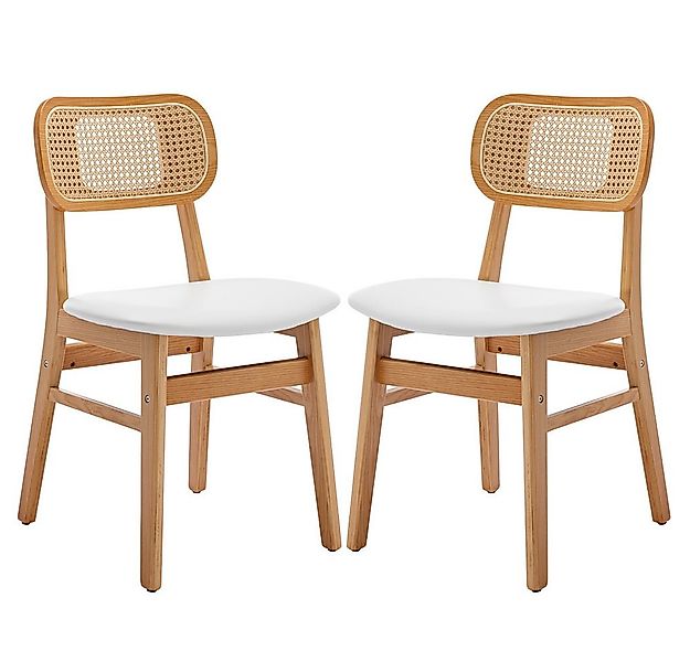 WAHSON OFFICE CHAIRS Esszimmerstuhl Rattansessel 2/4er Set, Küchenstuhl günstig online kaufen