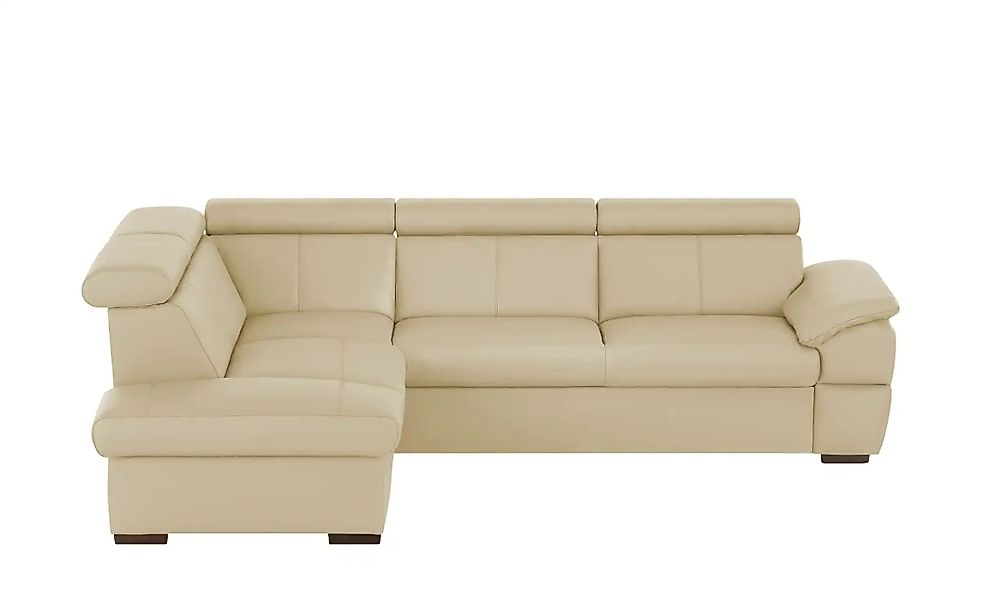 uno Ecksofa aus Echtleder Town ¦ beige ¦ Maße (cm): B: 264 H: 76 T: 210 Pol günstig online kaufen