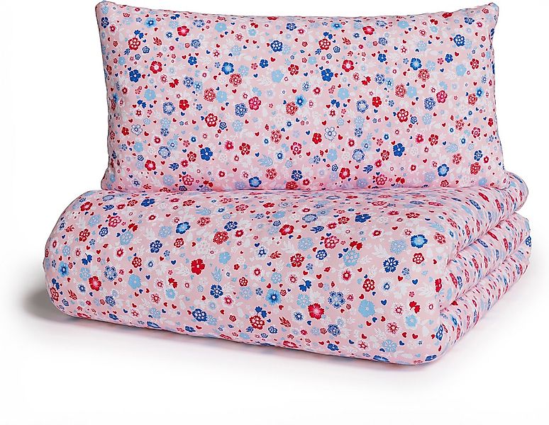 my home Bettwäsche Mariby, Renforcé, 2 teilig, mit feinem Blümchen Design, günstig online kaufen