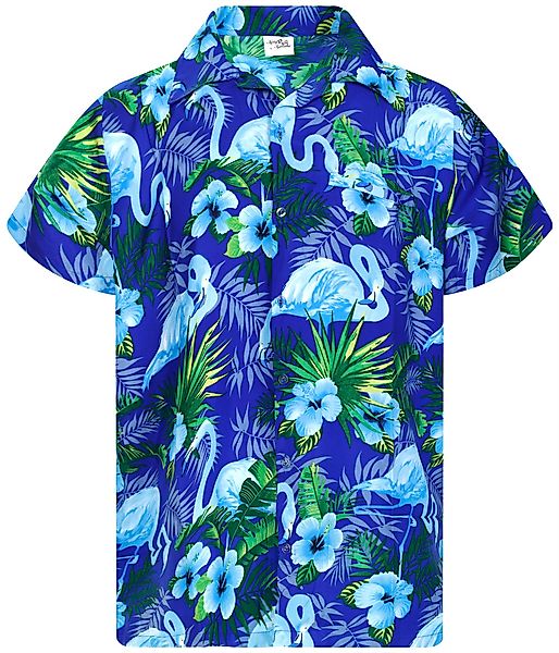 King Kameha Hawaiihemd Flamingo Flowers Funky Hawaii-Hemd Herren Kurzarm Fr günstig online kaufen