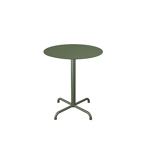 Pico Cafe-Tisch Outdoor Quadratisch Olivgrün Rund Ø 64 cm günstig online kaufen