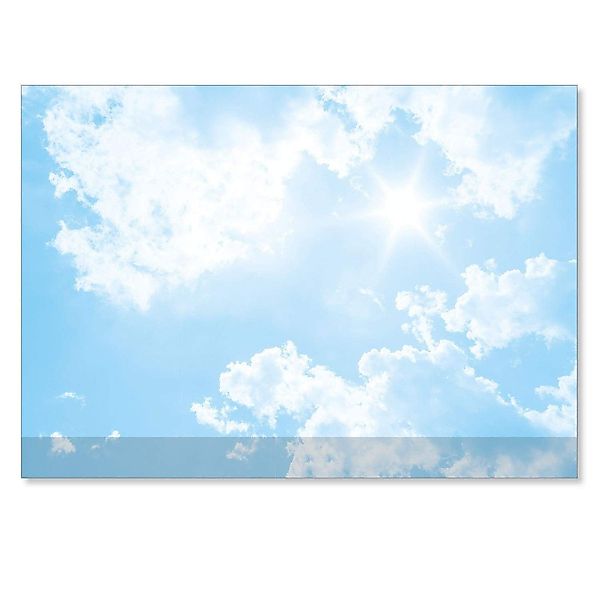 younikat Platzset Schreibtischunterlage mit Wolken-Motiv und günstig online kaufen