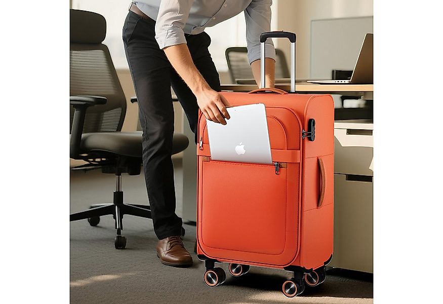 Verage Koffer Weichschalenkoffer, Leicht Reisekoffer mit Zahlenschloss, 4 R günstig online kaufen